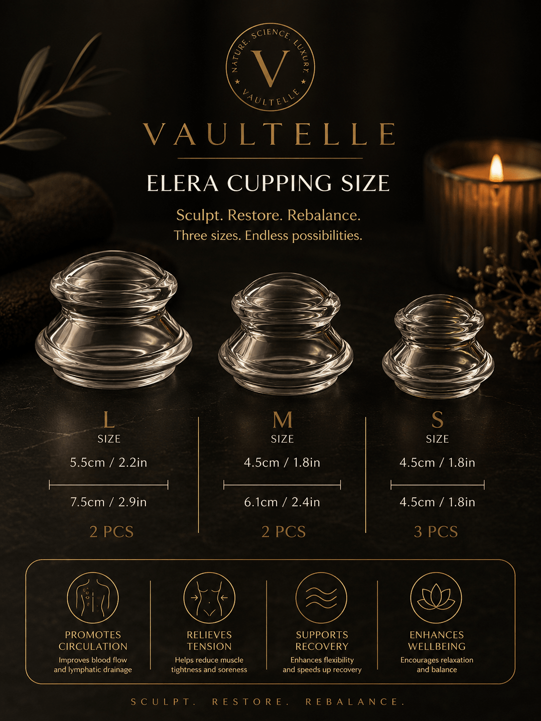 Acupuncture Cupping Set for Home Use - Vaultelle