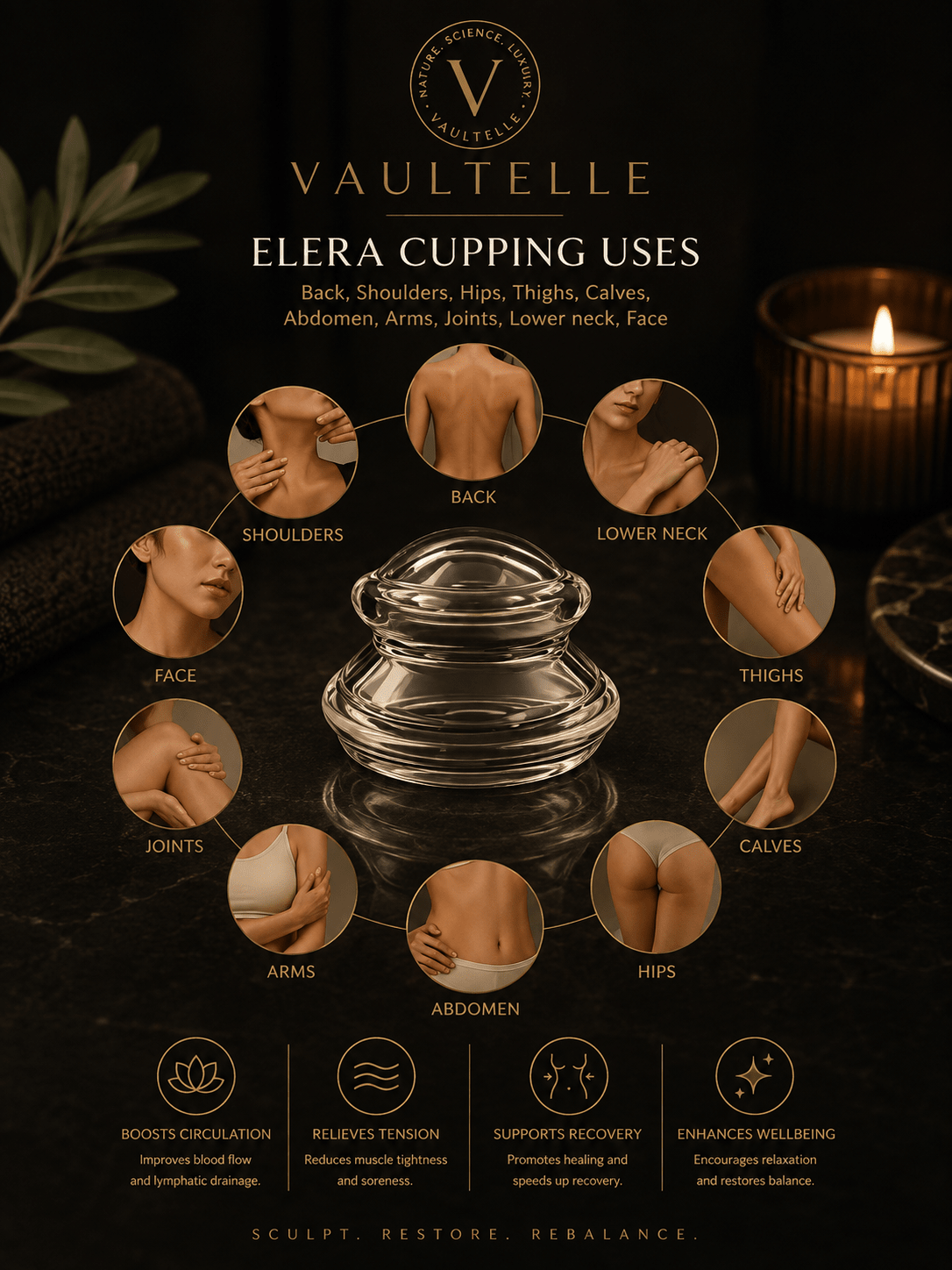 Acupuncture Cupping Set for Home Use - Vaultelle