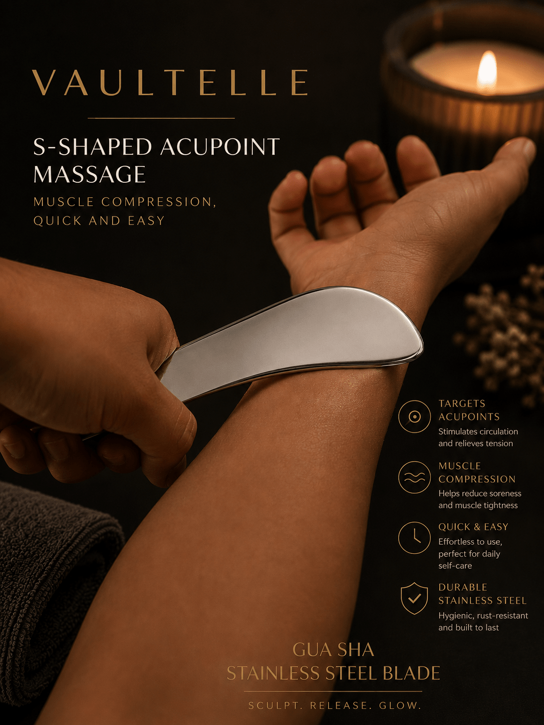 Gua Sha Massage tool - Vaultelle