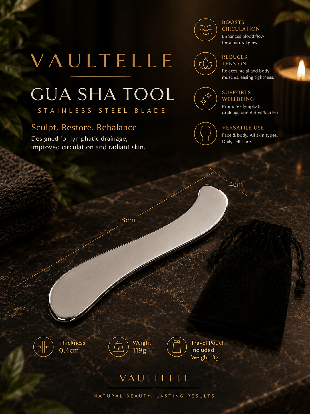 Gua Sha Massage tool - Vaultelle